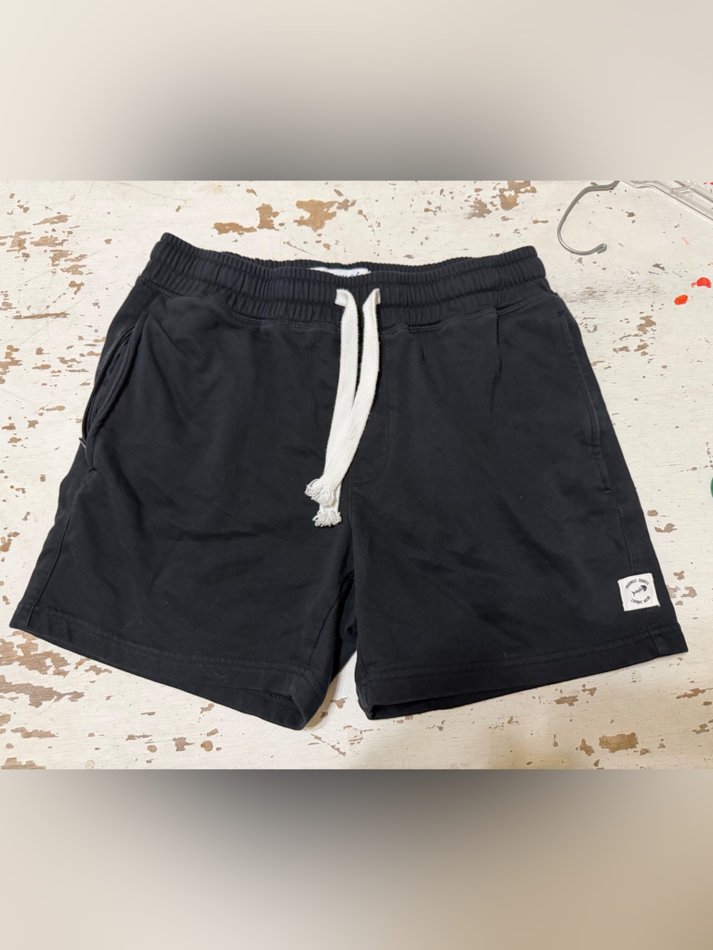 Maamgic medium Men's Black Drawstring Athletic Shorts lounge thick euc